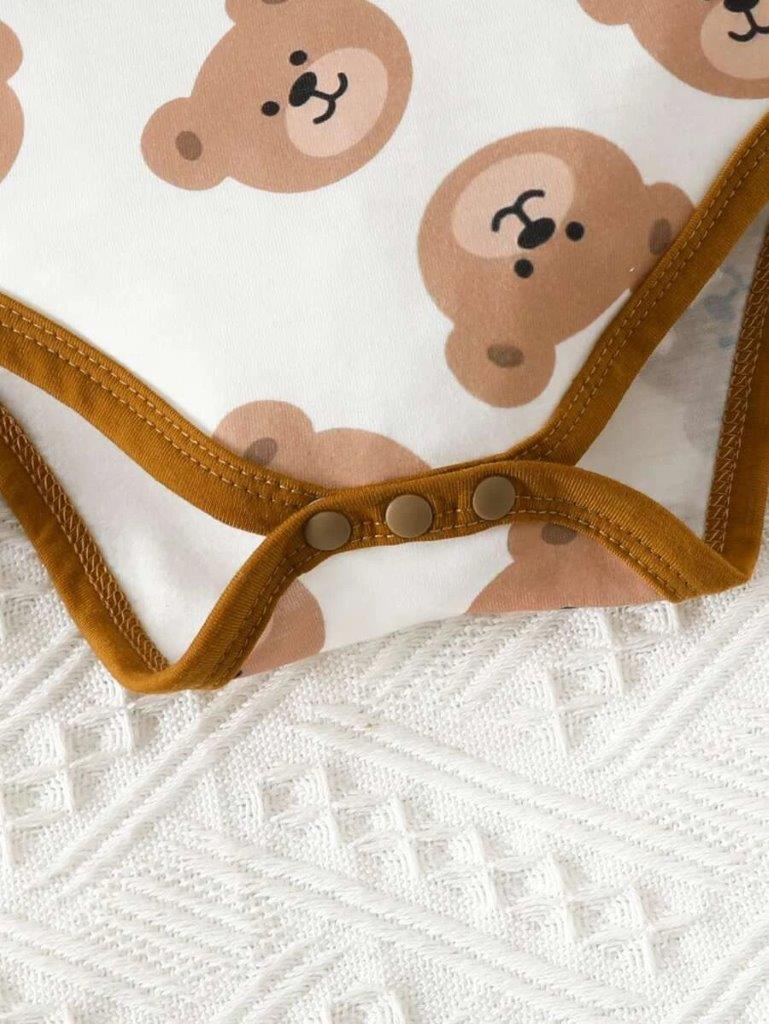 Baby Bear Print Piece Set