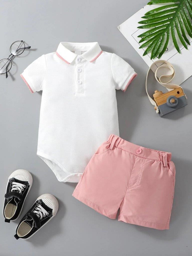 Baby Golfer Bodysuit And Shorts Set