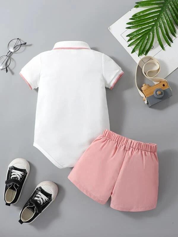 Baby Golfer Bodysuit And Shorts Set