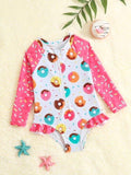 Baby Donut Sprinkle Swimming Costume