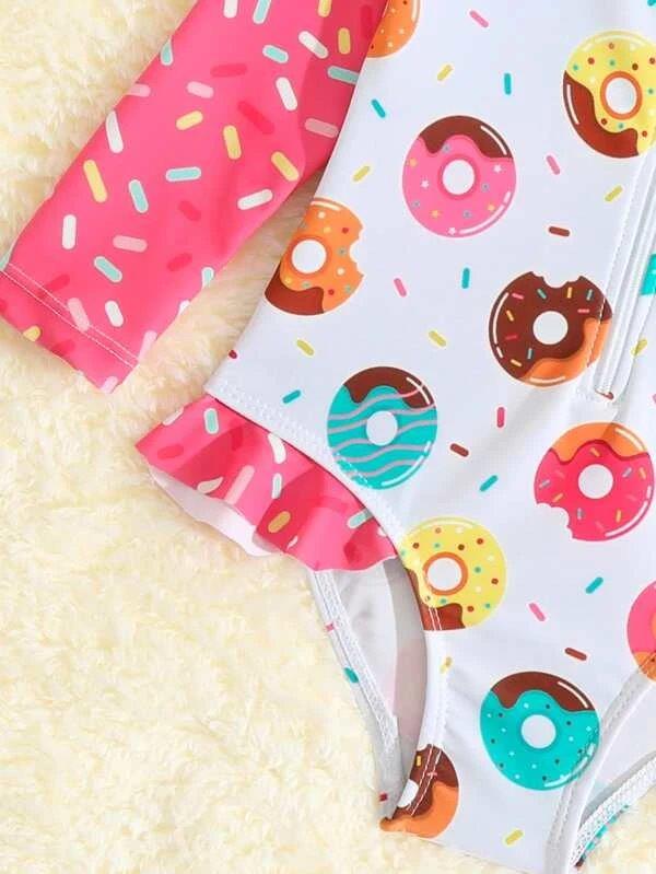 Baby Donut Sprinkle Swimming Costume