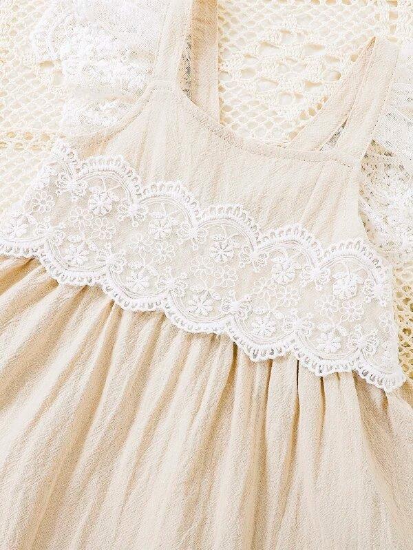 Baby Ruffle Lace Sleeve Dress