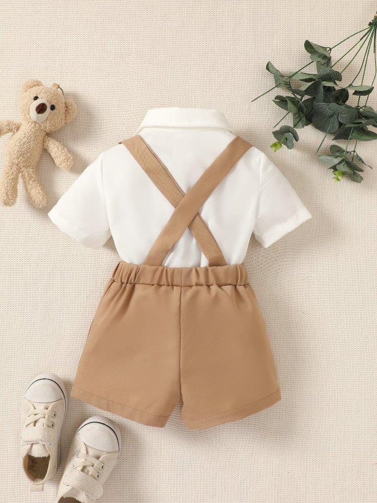 Baby Bow Tie Shirt and Shorts Set