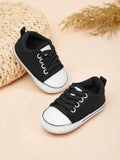 Baby Black Canvas Sneaker