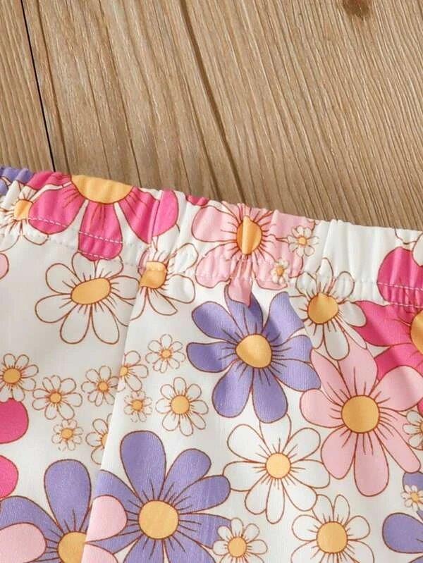 Baby Floral Cami And Pants Set