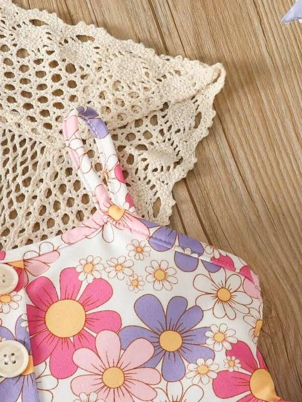 Baby Floral Cami And Pants Set