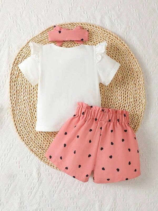 Baby Kitty Ruffle Tee 3 Piece Set