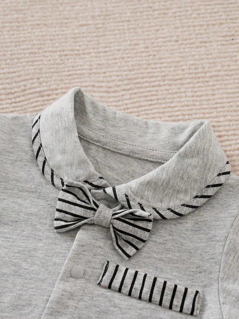 Baby Stripe Bow 2 Piece Set