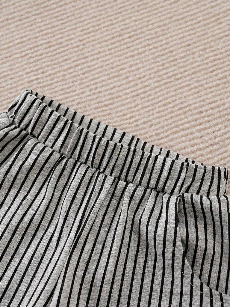 Baby Stripe Bow 2 Piece Set
