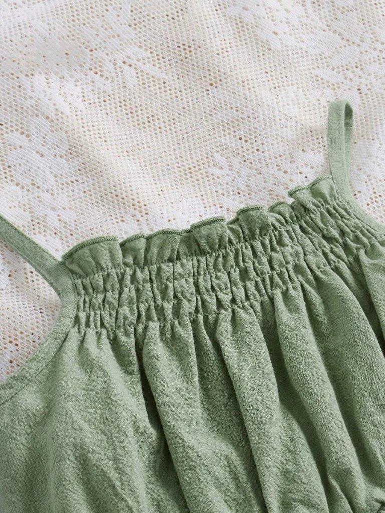 Baby Cami Romper Green