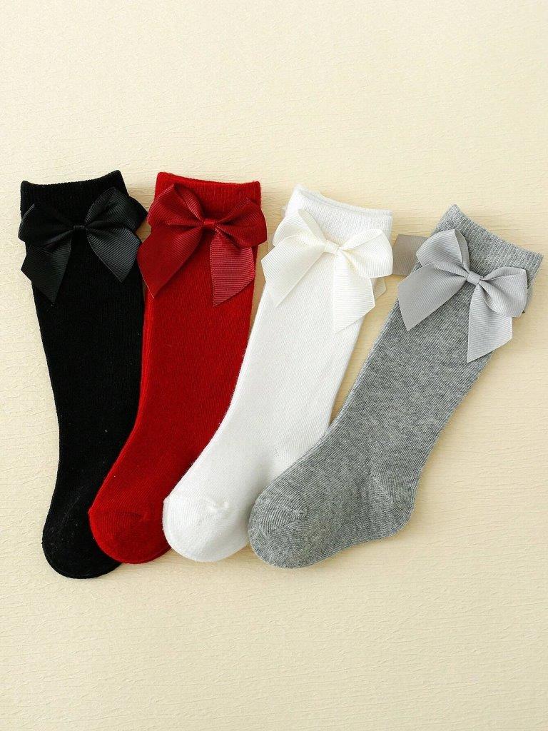 Baby Set of 4 Bow Socks 2-3 Years