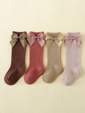Baby Set of 4 Bow Socks 3-12 Months