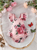 Baby Rose Pattern Bodysuit