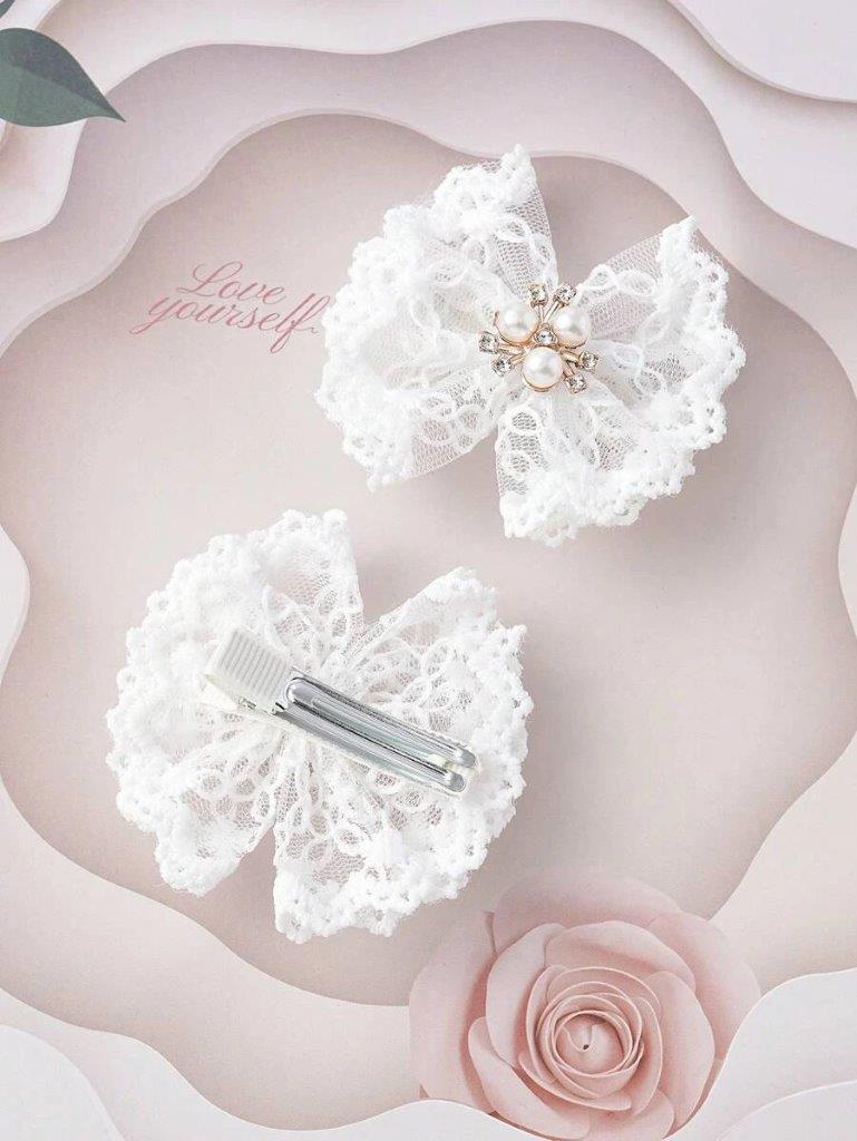 2 Piece Elegant Bow Hair Clips