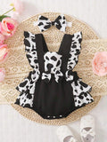 Baby Black And White Bodysuit Set