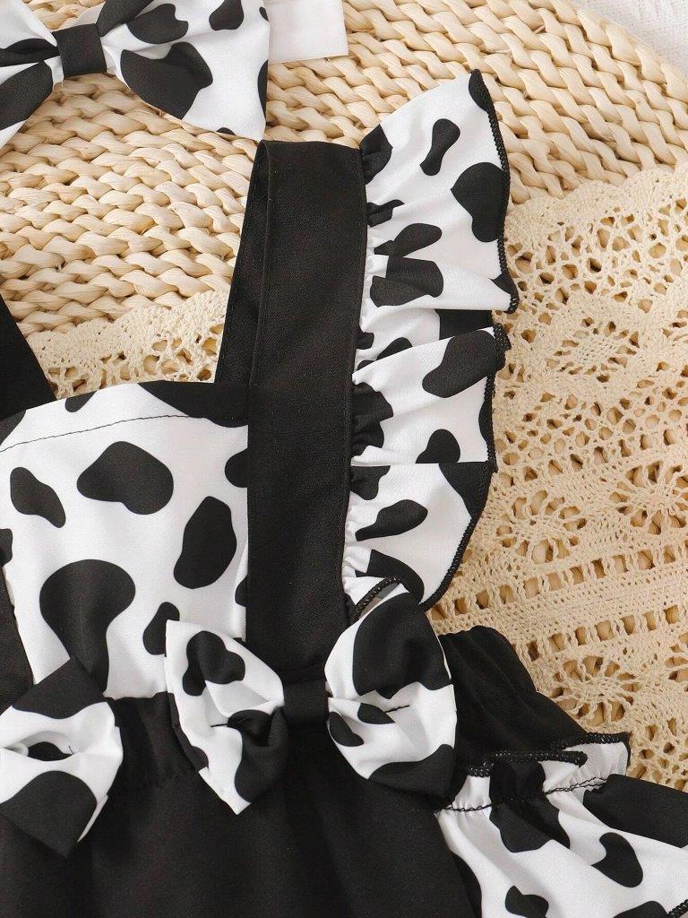 Baby Black And White Bodysuit Set