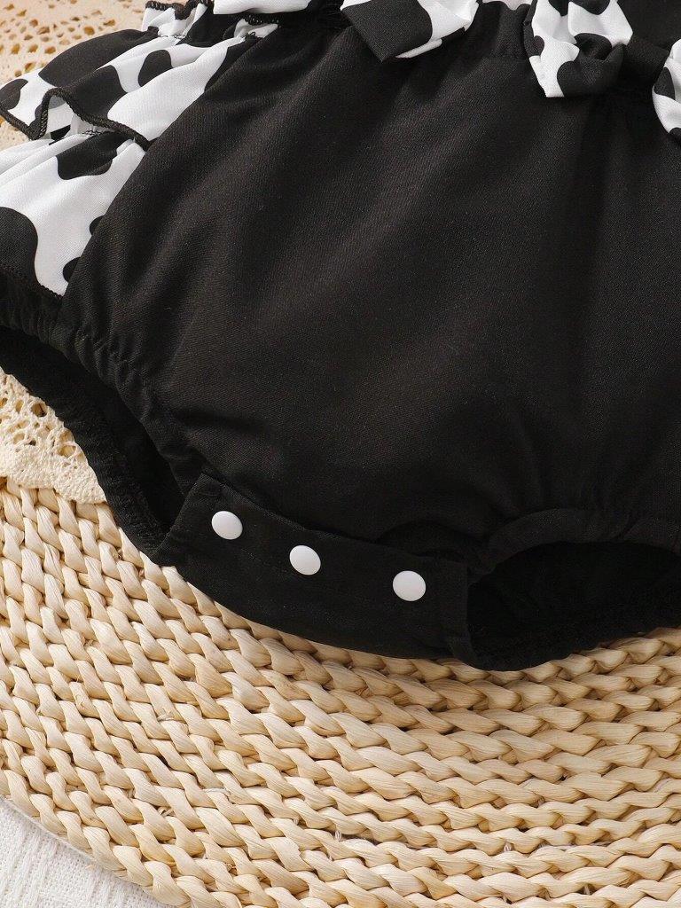Baby Black And White Bodysuit Set
