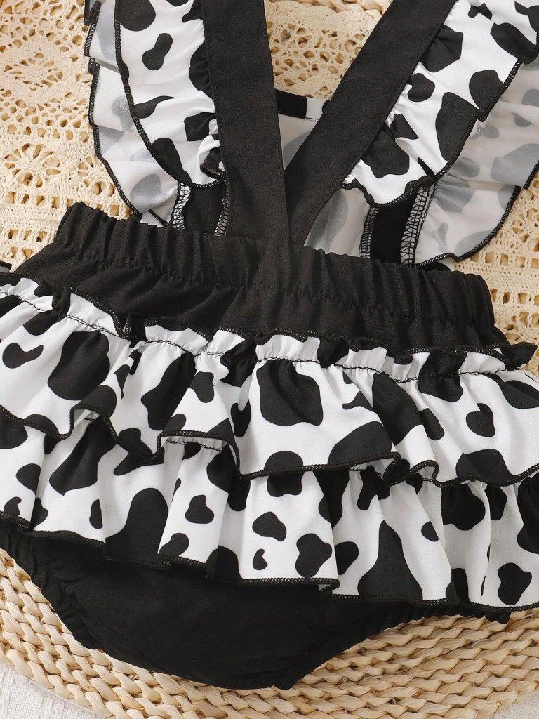 Baby Black And White Bodysuit Set