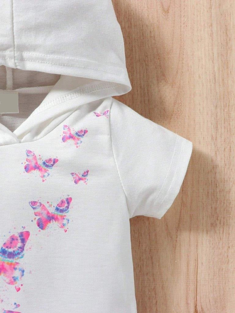 Baby Butterfly Tee And Mesh Skirt
