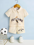 Baby Teddy Polo Shirt Set