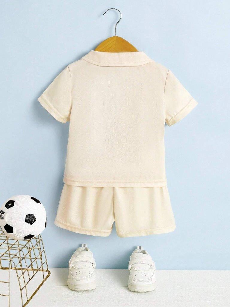 Baby Teddy Polo Shirt Set