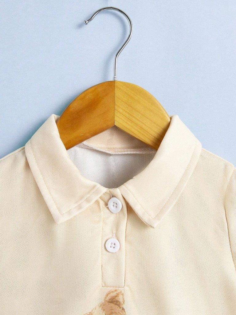 Baby Teddy Polo Shirt Set