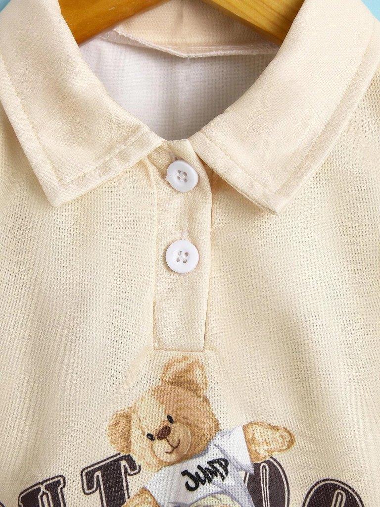 Baby Teddy Polo Shirt Set