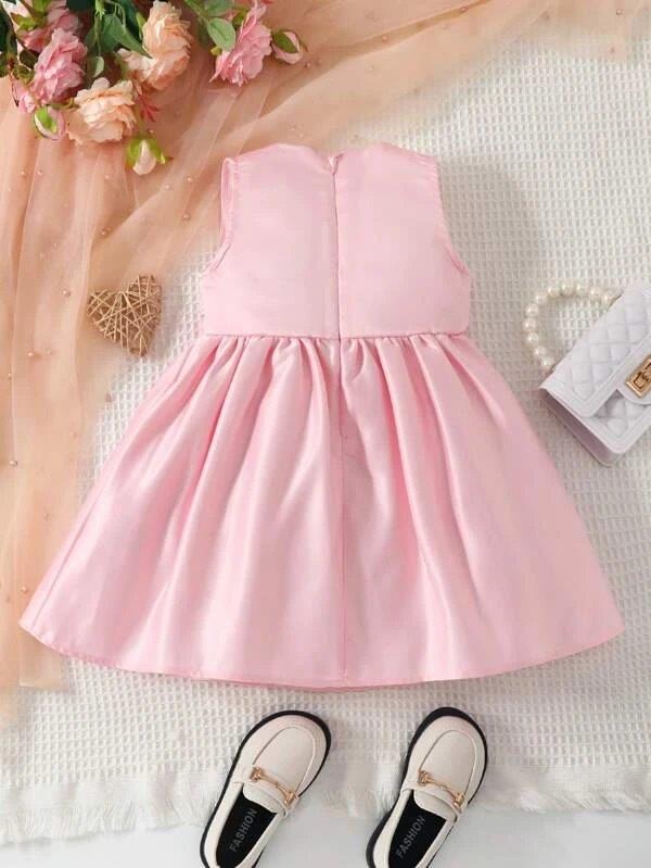 Baby Side Bow Detailed Dress