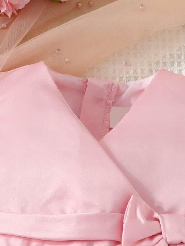 Baby Side Bow Detailed Dress