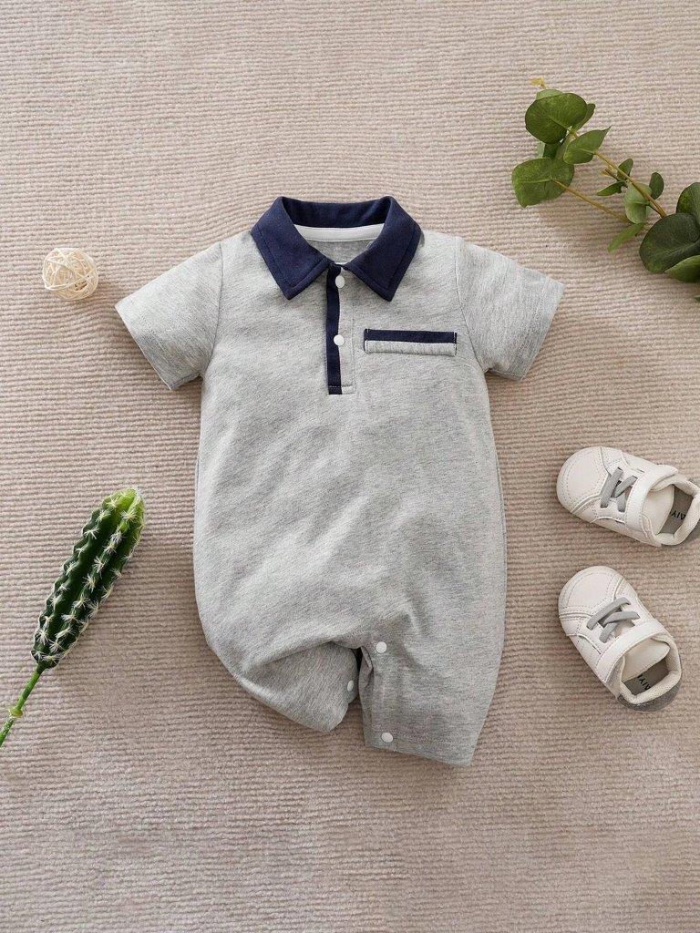 Baby Short Sleeve Golfer Romper