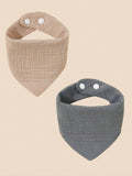 100% Cotton Stylish Bandana Bibs 2 Piece 2