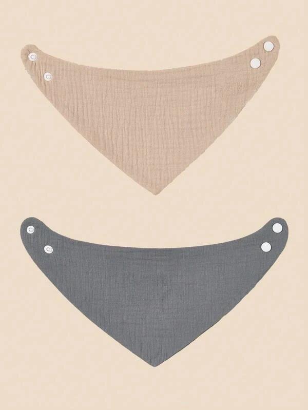 100% Cotton Stylish Bandana Bibs 2 Piece 2