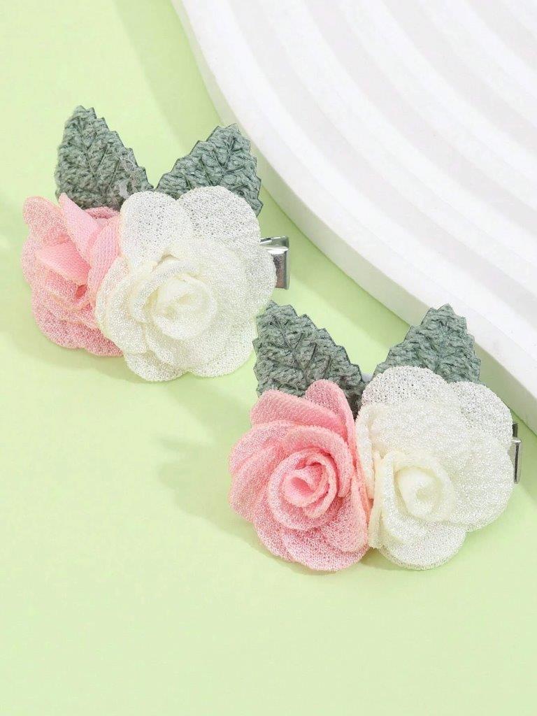 Baby 2 Piece Flower Hair Clips Set 2