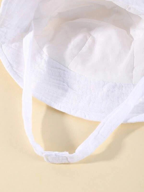 Baby Ear Bucket Hat White