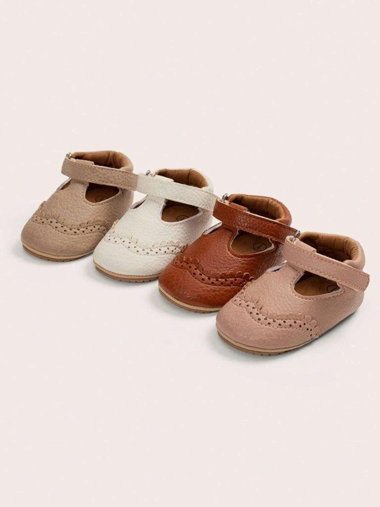 Baby Front Pattern Leather Flats