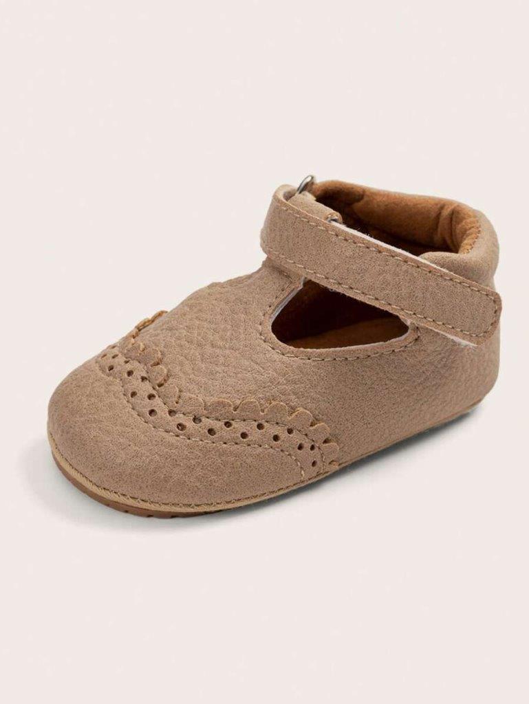Baby Front Pattern Leather Flats