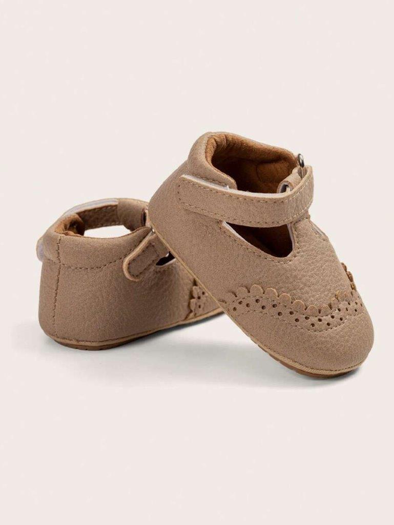 Baby Front Pattern Leather Flats