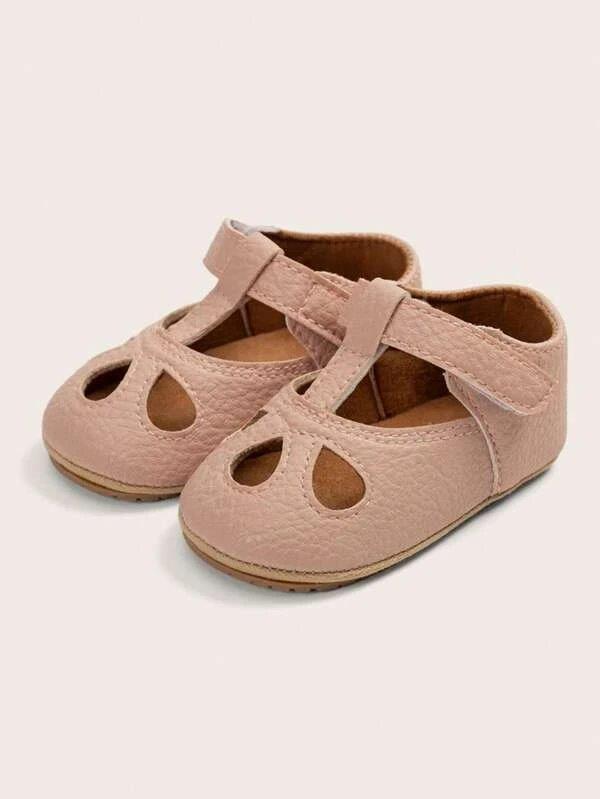 Baby Leather Ankle Strap Flats