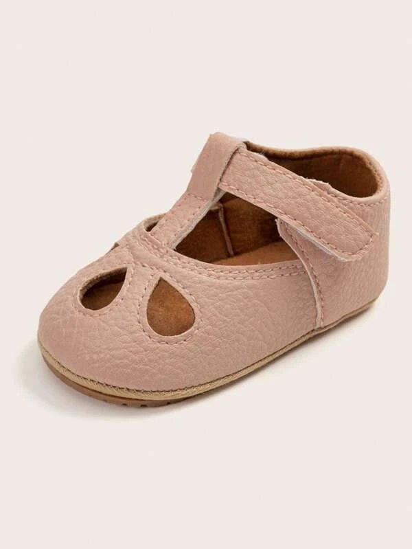 Baby Leather Ankle Strap Flats