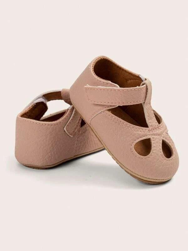 Baby Leather Ankle Strap Flats