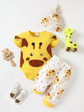 Baby Giraffe Graphic 3 Piece Set