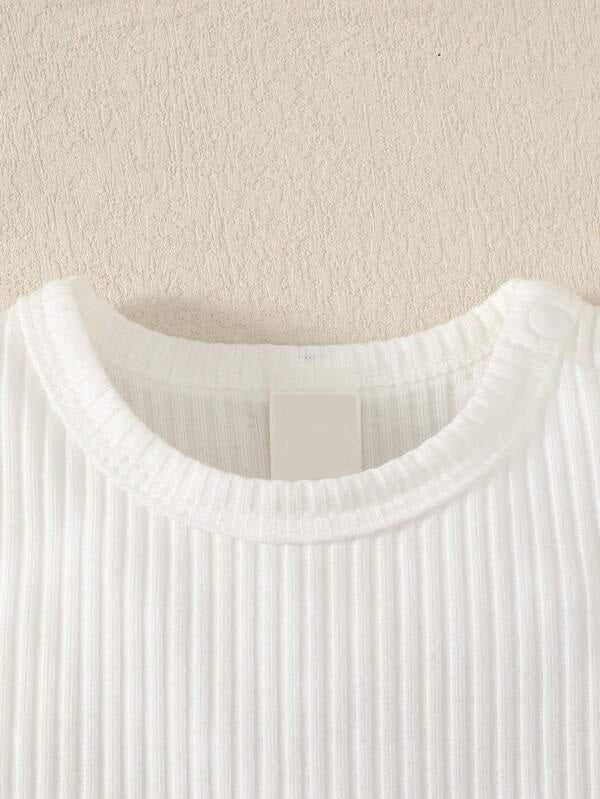 Baby 2 Piece Ribbed Knit Rompers