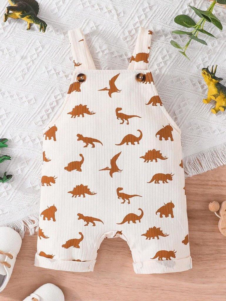 Baby 2 Piece Dino Print Romper Set