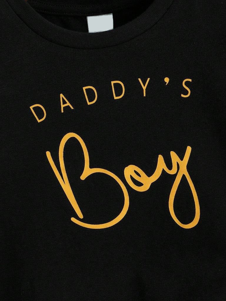 Baby Slogan Tee And Shorts Set Yellow