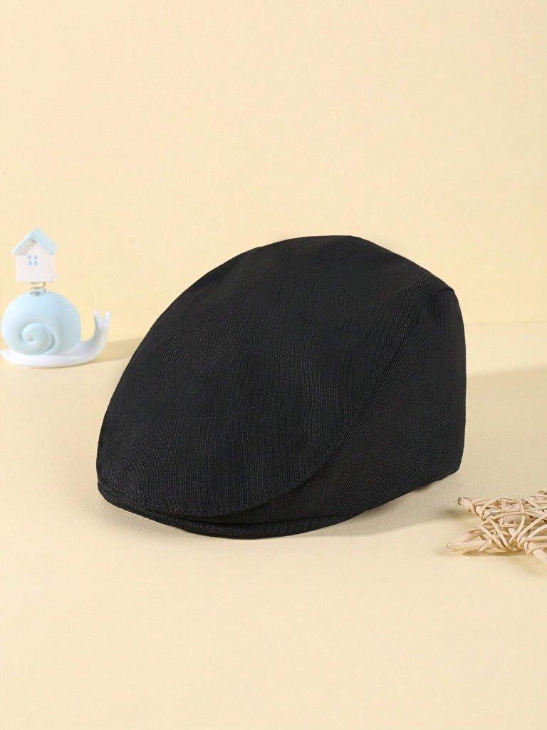 Baby Beret Hat Black (3-12 Mnths)