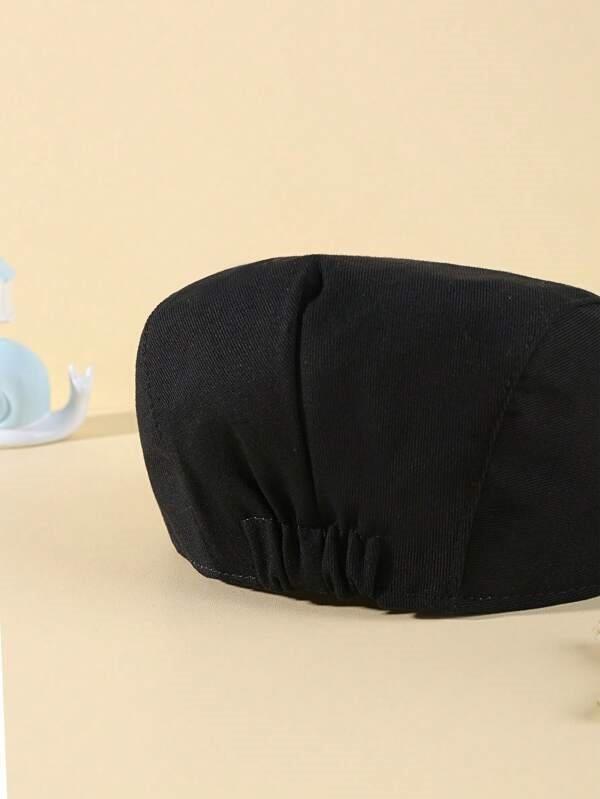 Baby Beret Hat Black (3-12 Mnths)