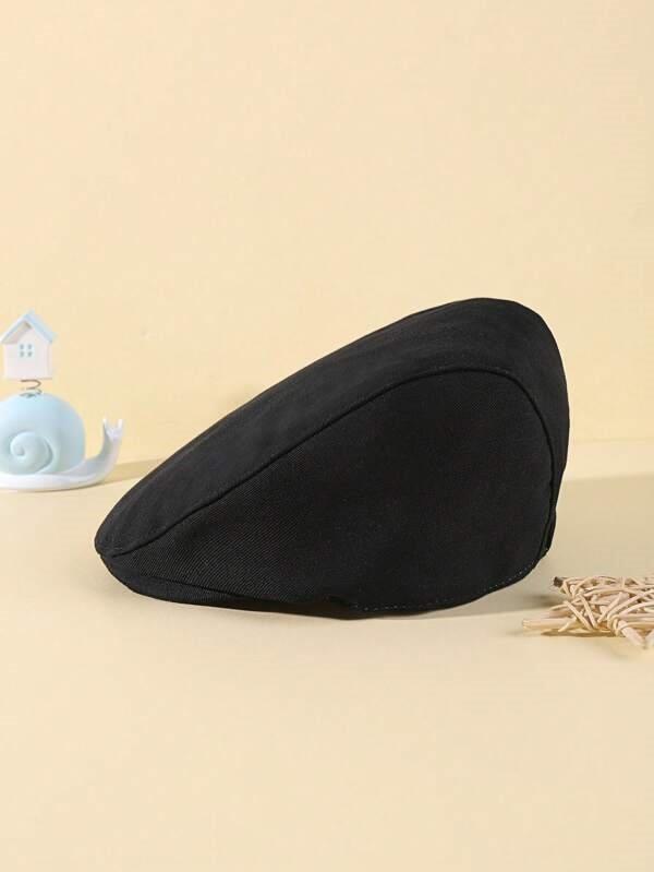 Baby Beret Hat Black (3-12 Mnths)