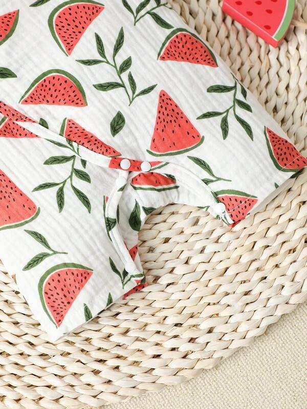 Baby Side Wrap Print Romper
