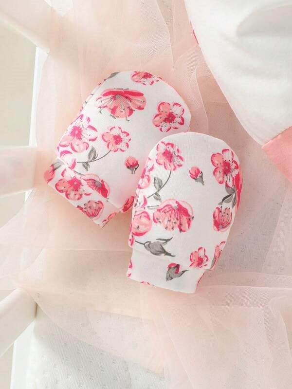Baby Flower 4 Piece Jumpsuit Set