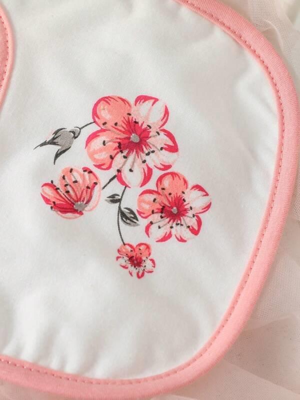 Baby Flower 4 Piece Jumpsuit Set